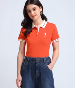 U.S. Polo ASSN. Women's Cotton Regular Fit T-Shirt