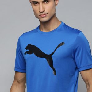 Puma Active Brand Logo Printed Pure Cotton T-shirt Price