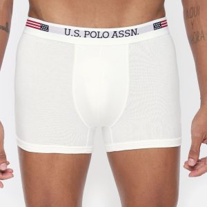 U.S. Polo Assn. Men White Solid Trunks I660-001 Price