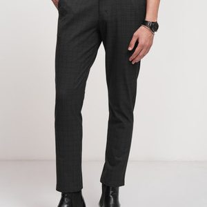 HIGHLANDER Slim Fit Men Black Trousers