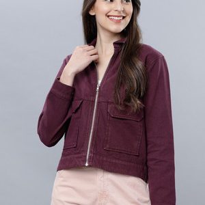 Tokyo Talkies Full Sleeve Solid Women Jacket