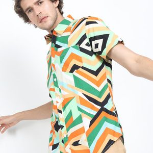 KETCH Men Printed Casual Multicolor Shirt