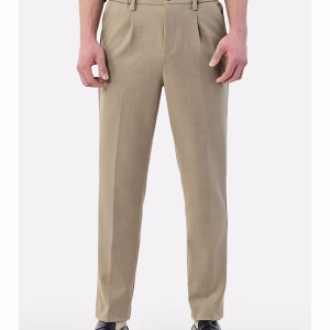 Snitch Men Relaxed Beige Polyester Trousers