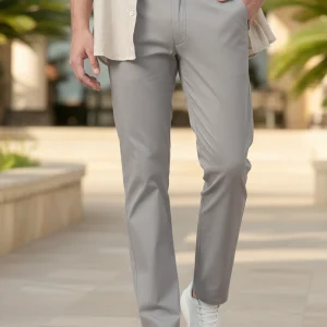 Urbano-Fashion-Men-Slim-Fit-Grey-Pure-Cotton-Trousers