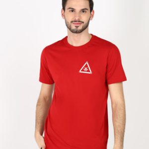 WROGN Printed Men Round Neck Red T-Shirt