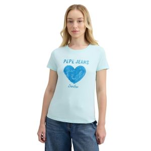 Pepe Jeans Aqua Graphic Print Short Sleeve T-Shirt