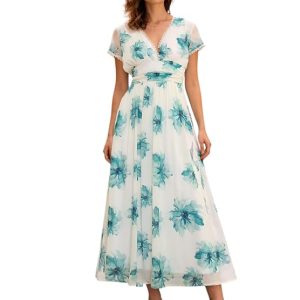 SASSAFRAS Floral Print Georgette Maxi Dress