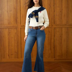 U.S. POLO ASSN. Flared Women Blue Jeans
