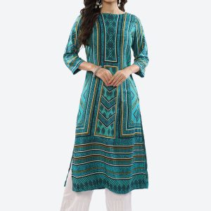 Biba Women Geometric Printed Kurta Price