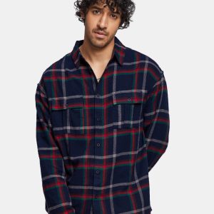 The Souled Store Men Checked Pure Cotton Oversized Casual Shirt Price