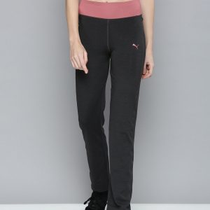 Puma Women Grey Solid Straight Leg Pants Price