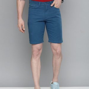 The Indian Garage Co Men Blue Slim Fit Chino Shorts Price