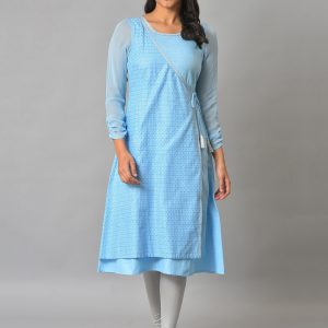 AURELIA Geometric Printed A-Line Kurta Price