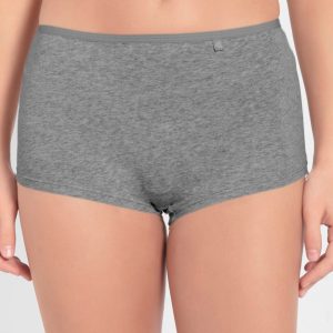 Jockey Women Grey Solid Boy Shorts SS04-0105-STGML Price