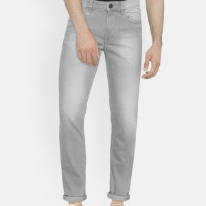 U.S. Polo Assn. Denim Co. Men Grey Skinny Fit Mid-Rise Clean Look Stretchable Jeans Price