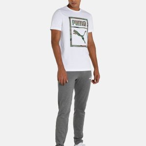 Puma Men White Camo Box Printed Slim Fit T-shirt Price