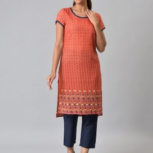 AURELIA Women Ethnic Motifs Printed Kurta with Trousers Price