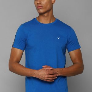 Allen Solly Men Blue Slim Fit T-shirt Price