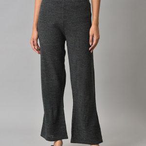 elleven Women Grey Palazzos Price