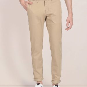 U.S. Polo Assn. Men Mid Rise Slim Fit Casual Trousers Price