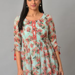 AURELIA Floral Printed Empire Kurti Price
