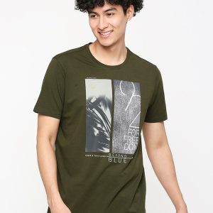 SPYKAR Graphic Printed Cotton Slim Fit T-shirt Price