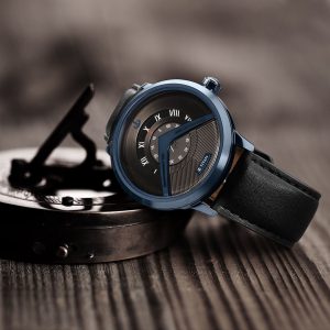 Titan Men Black Dial & Black Leather Straps Analogue Watch 1828QL04 Price