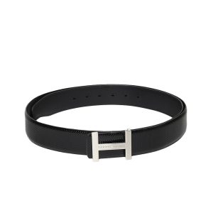 Tommy Hilfiger Men Black Textured Leather Belt Price