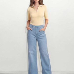 U.S. POLO ASSN. Wide Leg Women Blue Jeans