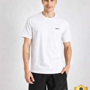 Pepe Jeans Printed Men Round Neck White T-Shirt