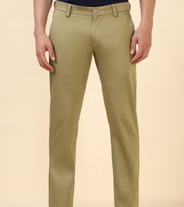 Allen Solly Slim Fit Men Khaki Trousers