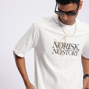 Glitchez Printed Men Round Neck White T-Shirt price comparison on Flipkart and Myntra