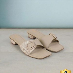 MOCHI Women Heels(Beige , 4)