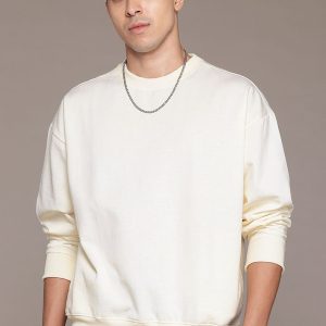 Roadster Full Sleeve Solid Men Sweatshirt