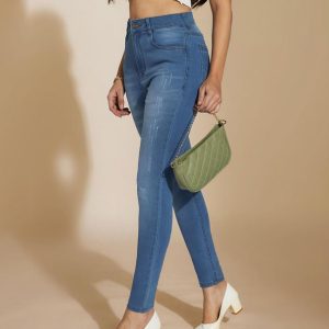 Miss Chase Skinny Women Blue Jeans
