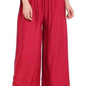 TAG-7 Flared Women Maroon Trousers