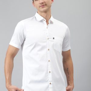 Thomas Scott Relaxed Spread Collar Slim Fit Pure Cotton Shirt