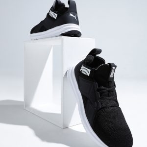 Puma Men Black & White Enzo Sport IMEVA Running Shoes