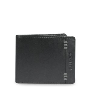 CALFNERO Men Black Solid Two Fold Wallet