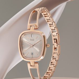 Titan Raga Viva Quartz Analog With Grey Dial Watch For Women - Nt2604wm01