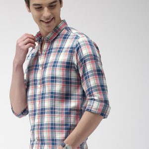 Mast & Harbour Men Checkered Casual Multicolor Shirt