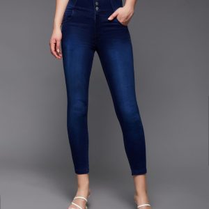 Miss Chase Skinny Women Dark Blue Jeans